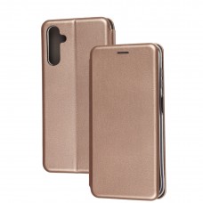 Чохол книжка Premium для Samsung Galaxy M14 (M146) рожево-золотистий