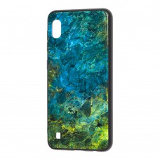 Чехол для Samsung Galaxy A10 (A105) Marble "морская волна"