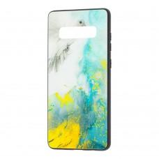 Чехол для Samsung Galaxy S10 (G973) Marble "голубь"