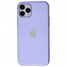 Чохол для iPhone 11 Pro Silicone case матовий (TPU) лавандовий