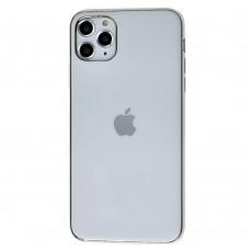 Чохол для iPhone 11 Pro Max Silicone case матовий (TPU) білий