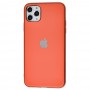 Чохол для iPhone 11 Pro Max Silicone case матовий (TPU) кораловий