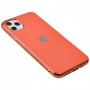 Чохол для iPhone 11 Pro Max Silicone case матовий (TPU) кораловий