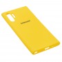 Чохол для Samsung Galaxy Note 10+ (N975) Silicone Full жовтий