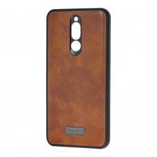 Чохол для Xiaomi Redmi 8 Sulada Leather коричневий