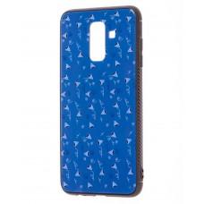 Чехол для Samsung Galaxy A6+ 2018 (A605) Picture синий