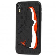 Чохол для iPhone Xr Sneakers Brand jordan чорний/червоний