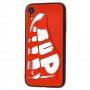 Чехол для iPhone Xr Sneakers Brand sup красный / белый  
