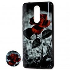Чехол для Xiaomi Redmi 8 print + popsocket "роза" 
