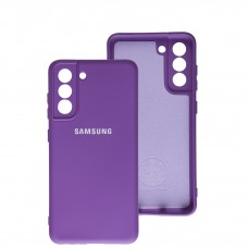 Чохол для Samsung Galaxy S21 FE (G990) Silicone Full camera purple