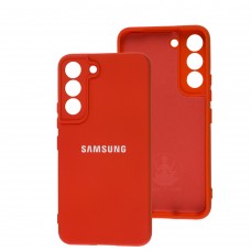 Чохол для Samsung Galaxy S22 (S901) Silicone Full camera червоний