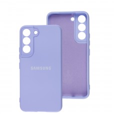 Чехол для Samsung Galaxy S22 Silicone Full camera сиреневый / dasheen 