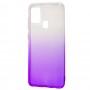 Чохол для Samsung Galaxy A21s (A217) Gradient Design біло-фіолетовий