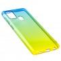 Чохол для Samsung Galaxy A21s (A217) Gradient Design жовто-зелений