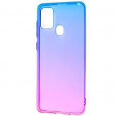 Чохол для Samsung Galaxy A21s (A217) Gradient Design синьо-рожевий
