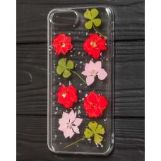 Чехол для iPhone 7 Plus / 8 Plus Nature Flowers набор цветов