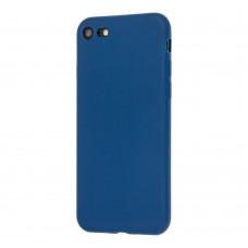 Чехол для iPhone 7 / 8 Soft matt синий