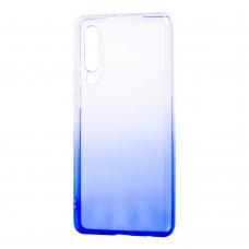 Чехол для Huawei P30 Gradient Design бело-голубой