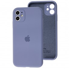 Чохол для iPhone 11 Silicone Full camera lavender gray