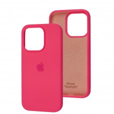 Чехол для iPhone 15 Pro Square Full silicone barbie pink