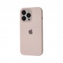 Чохол для iPhone 15 Pro Square Full silicone chalk pink