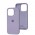 Чехол для iPhone 15 Pro Square Full silicone lilac cream