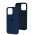 Чохол для iPhone 15 Pro Max Square Full silicone синій / deep navy