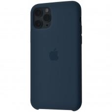 Чехол для iPhone 11 Pro Silicone case темно-синий