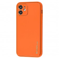 Чехол для iPhone 12 Leather Xshield apricot