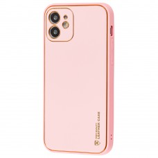 Чохол для iPhone 12 Leather Xshield pink