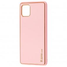 Чехол для Samsung Galaxy Note 10 Lite (N770) Leather Xshield розовый