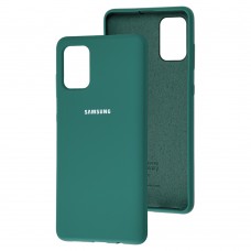 Чехол для Samsung Galaxy A71 (A715) Silicone Full зеленый / pine green 