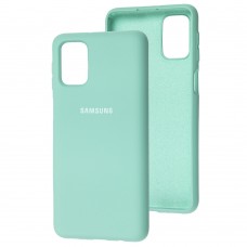 Чехол для Samsung Galaxy M31s (M317) Silicone Full бирюзовый / ice blue