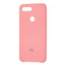 Чехол для Xiaomi Mi 8 Lite Silky Soft Touch "светло-розовый"
