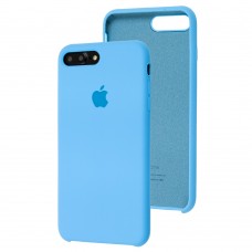 Чехол Silicone для iPhone 7 Plus / 8 Plus case голубой светлый