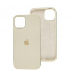 Чохол для iPhone 13 / 14 Square Full silicone молочний / lactic