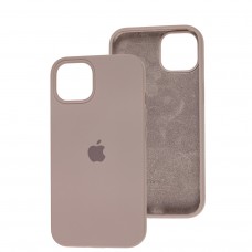 Чохол для iPhone 13 / 14 Square Full silicone сірий / lavender