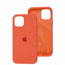 Чохол для iPhone 12/12 Pro Square Full silicone помаранчевий / vitamin C