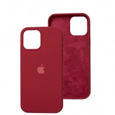 Чехол для iPhone 12 Pro Max Silicone Full красный / rose red