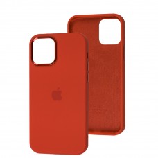 Чехол для iPhone 12/12 Pro New silicone Metal Buttons red
