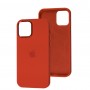 Чехол для iPhone 12/12 Pro New silicone Metal Buttons red