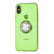 Чохол для iPhone Xs Max SoftRing зелений