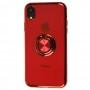 Чехол для iPhone Xr SoftRing красный
