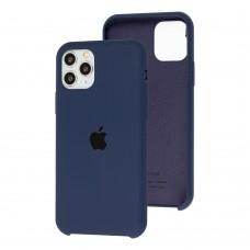 Чехол Silicone для iPhone 11 Pro case темно-синий