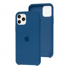 Чехол Silicone для iPhone 11 Pro case navy blue