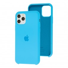 Чехол Silicone для iPhone 11 Pro case светло-синий