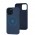 Чохол для iPhone 12 / 12 Pro Metal Camera MagSafe Silicone cobalt blue