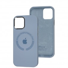 Чехол для iPhone 12/12 Pro Metal Camera MagSafe Silicone lilac