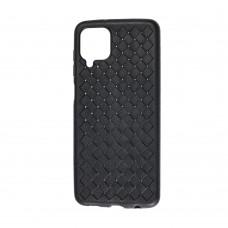 Чехол для Samsung Galaxy A12 (A125) Weaving case черный