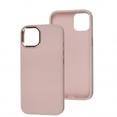 Чехол для iPhone 13 Bonbon Metal style light pink